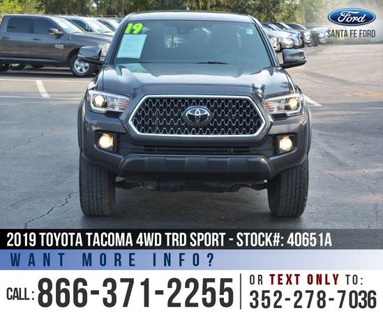 ‘19 Toyota Tacoma 4WD TRD Sport *** Backup Camera, Cruise, 4X4 *** -... for sale in Alachua, FL – photo 2