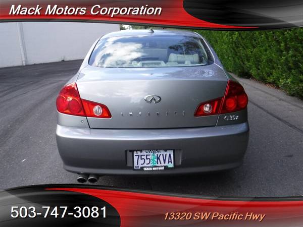 2006 Infiniti G35x 76K Low Miles Heated Leather Seated Moon Roof AWD for sale in Tigard, OR – photo 7