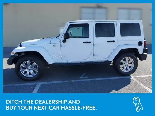 2017 Jeep Wrangler Unlimited Sahara Sport Utility 4D suv White for sale in Naples, FL – photo 4