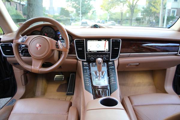 2013 PORSCHE PANAMERA 4 PLATINUM EDITION AWD BRWN/BEIGE LOADED DVD for sale in Brooklyn, NY – photo 16