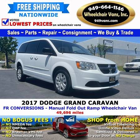2017 Dodge Grand Caravan SE Wheelchair Van FR Conversions - Manual for sale in LAGUNA HILLS, NV – photo 7