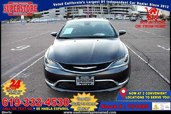 2016 CHRYSLER 200 LIMITED sedan -EZ FINANCING-LOW DOWN! - cars &... for sale in El Cajon, CA – photo 5