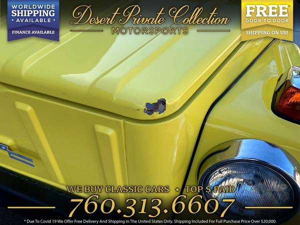1973 Volkswagen Thing Type 181 Convertible, removable roll bar Wagon for sale in Palm Desert, NY – photo 8