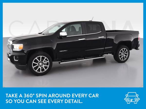 2019 GMC Canyon Crew Cab Denali Pickup 4D 6 ft pickup Black for sale in Indianapolis, IN – photo 3