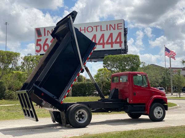 1997 Freightliner FL-80 Dump Truck 5 9 Cummins Red - cars & for sale in West Palm Beach, SC – photo 16