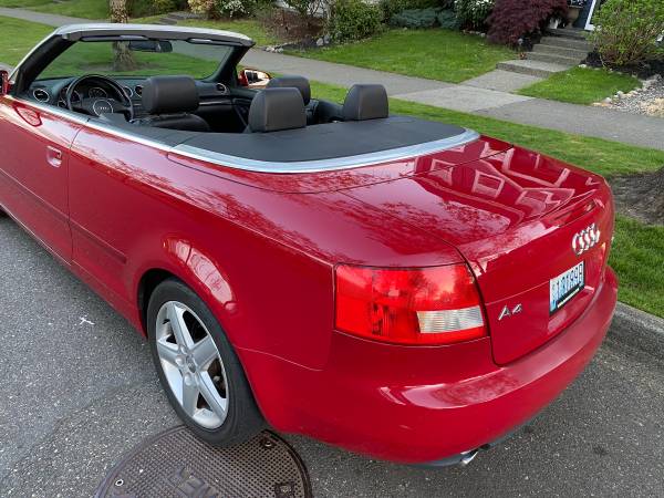 Gorgeous 2004 Audi A4 Cabriolet convertible - - by for sale in Snoqualmie, WA – photo 4
