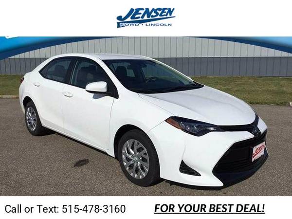 2019 Toyota Corolla LE hatchback White - - by dealer for sale in Marshalltown , IA