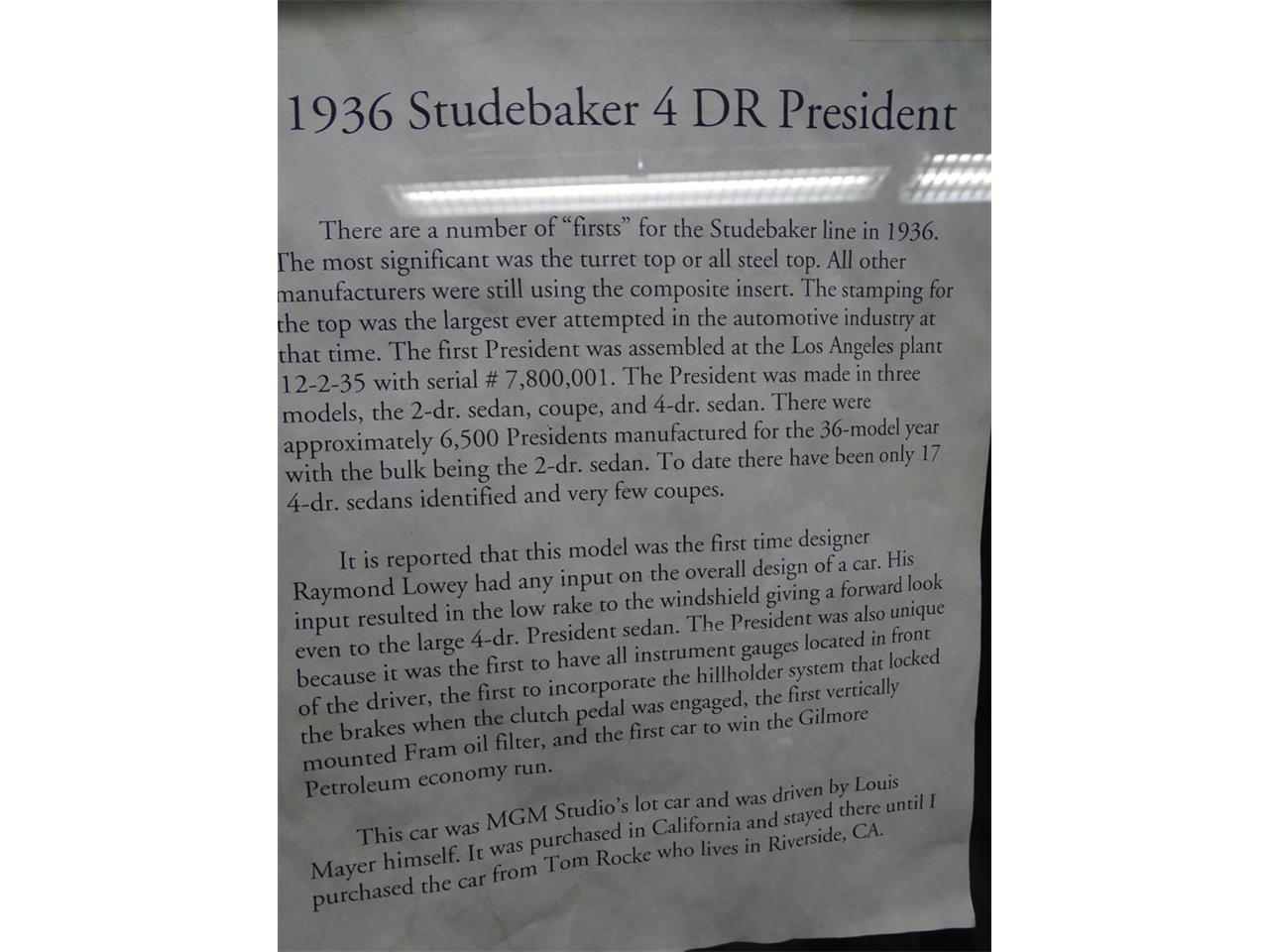 1936 Studebaker President for sale in Greensboro, NC – photo 12