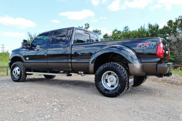2015 FORD F350 KING RANCH 4X4 - BLK ON BLK - NAV ROOF- NEW 35" TOYO MT for sale in LEANDER, TX – photo 6