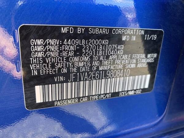2020 Subaru WRX STI - - by dealer - vehicle automotive for sale in Oak Lawn, IL – photo 15