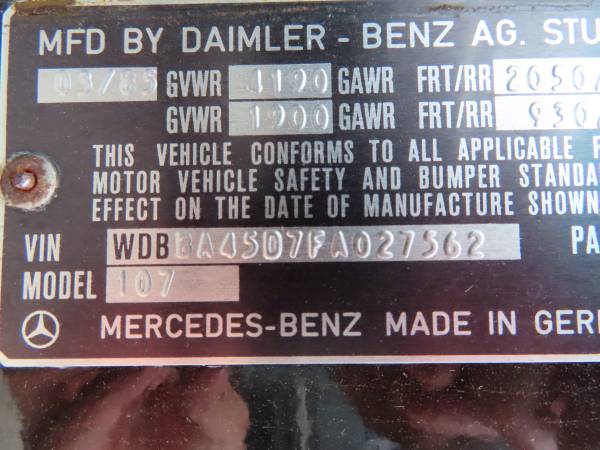 1985 Mercedes-Benz 380SL convertible - 92xxx miles, 1 OWNER since for sale in Farmington, MN – photo 20