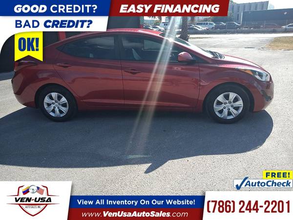 2016 Hyundai Elantra SESedan 6A 6 A 6-A (US) FOR ONLY 219/mo! for sale in Miami, FL – photo 3
