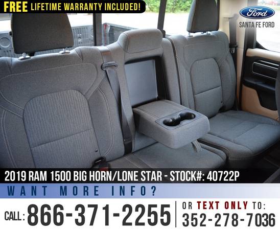 *** 2019 RAM 1500 BIG HORN/LONE STAR *** Camera - SIRIUS - Bedliner... for sale in Alachua, GA – photo 19