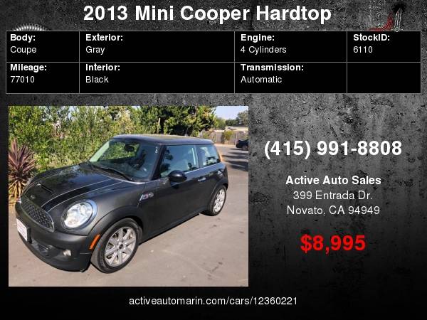 2013 MINI Cooper S, Low Miles! Navi, Heated Seats! SALE! for sale in Novato, CA – photo 18
