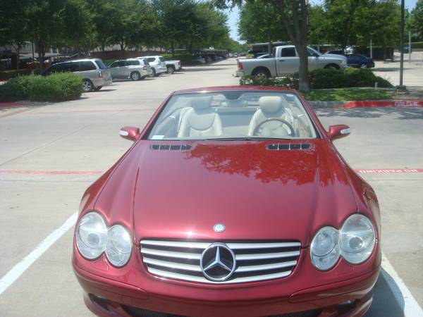 2005 MERCEDES SL500 MAROON/TAN LEATHER 139, 989 ACTUAL MILES - cars for sale in Jenks, OK – photo 3