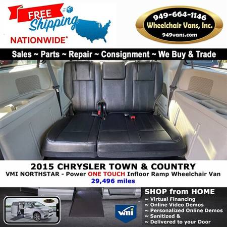 2015 Chrysler Town & Country Touring Wheelchair Van VMI Northstar for sale in Laguna Hills, CA – photo 13