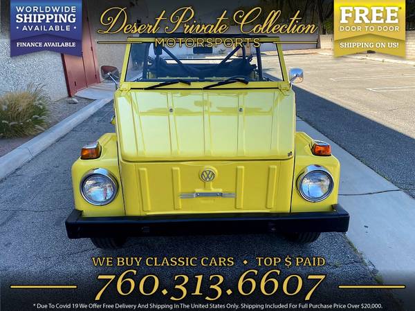 1973 Volkswagen Thing Type 181 Convertible, removable roll bar Wagon for sale in Palm Desert, NY – photo 3