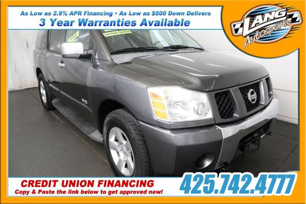 2006 Nissan Armada SE ____________4x4!______3rd Row!_______$500 Down! for sale in _____Best Prices in Lynnwood!, WA