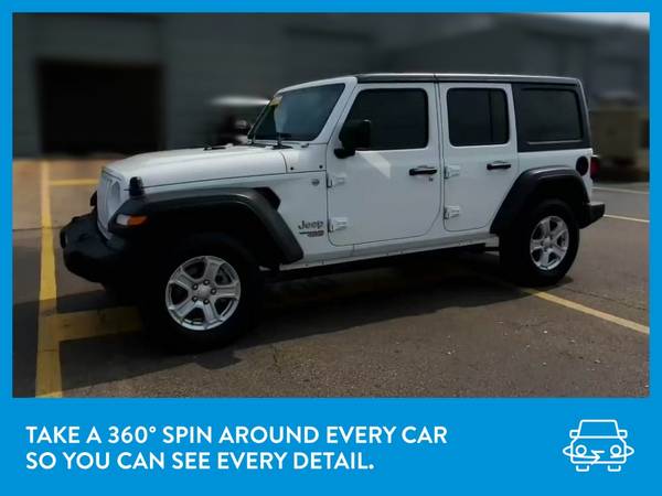 2019 Jeep Wrangler Unlimited Sport S Sport Utility 4D suv White for sale in Oakland, CA – photo 3