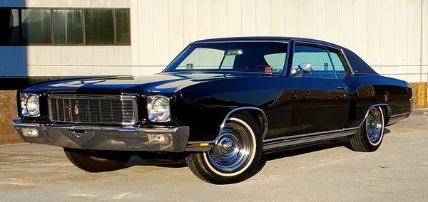 Rare Triple Black 1971 Chevrolet Monte Carlo - - by for sale in Wilkes Barre, PA – photo 2