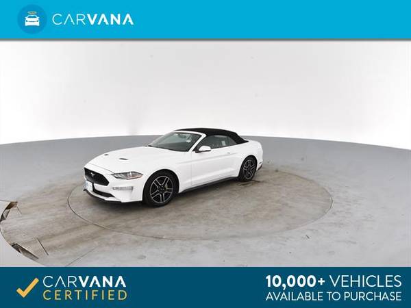 2018 Ford Mustang EcoBoost Convertible 2D Convertible WHITE - FINANCE for sale in Atlanta, CA – photo 6