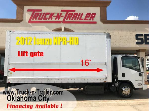 2012 Isuzu NPR-HD 16' Cargo Box Diesel 152K Miles E-Track Tuck Under L for sale in Oklahoma City, OK