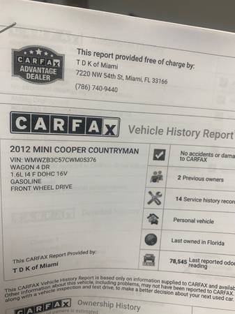 2012 Mini Cooper Countryman - - by dealer - vehicle for sale in miami fl 33166, FL – photo 11