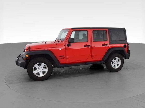 2017 Jeep Wrangler Unlimited Sport SUV 4D suv Red - FINANCE ONLINE -... for sale in Albany, NY – photo 4