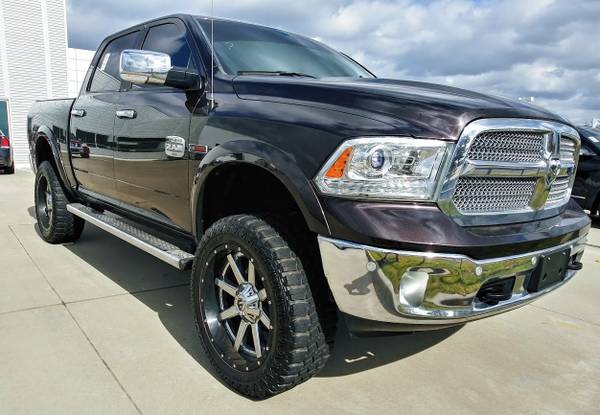 2016 RAM 1500 LARAMIE LONGHORN ECO DIESEL - LIFTED! LEATHER! - cars... for sale in Ardmore, TX – photo 2