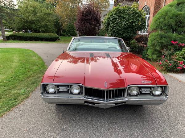 1968 OLDSMOBILE CUTLASS S, CONVERTIBLE, AUTOMATIC, RED / WHITE, VIDEO for sale in Belmont, MA – photo 4