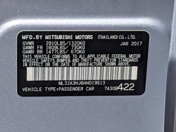 2017 Mitsubishi Mirage ES SKU:HH019513 Hatchback - cars & trucks -... for sale in Fort Myers, FL – photo 24