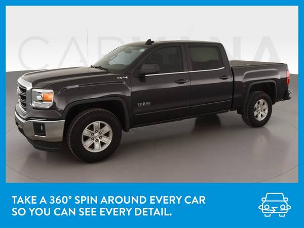 2015 GMC Sierra 1500 Crew Cab SLE Pickup 4D 6 1/2 ft pickup Gray for sale in irving, TX – photo 3