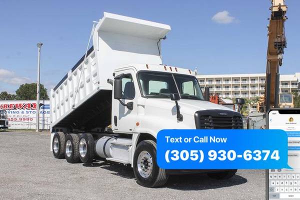 2011 Freightliner Cascadia Tri Axle Dump Truck For Sale *WE FINANCE... for sale in Miami, FL