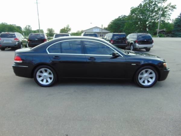 2006 BMW 750I LEATHER V8 LOADED MOON NEWER TIRES CLEAN IN/OUT BLACK... for sale in Union Grove, WI – photo 6