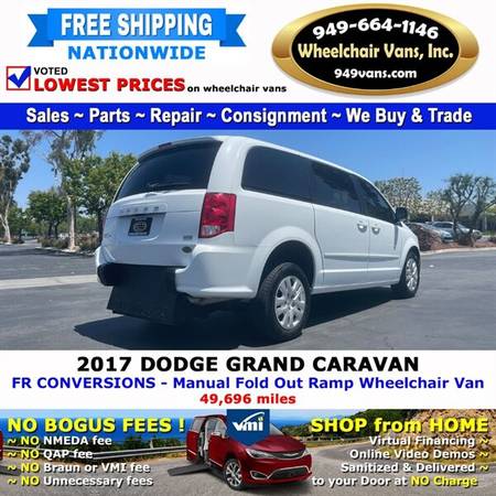2017 Dodge Grand Caravan SE Wheelchair Van FR Conversions - Manual for sale in LAGUNA HILLS, NV – photo 5