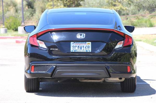 2017 Honda Civic LX-P coupe Crystal Black Pearl for sale in Livermore, CA – photo 7