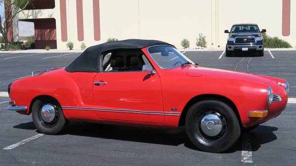 1970 VOLKSWAGEN KARMANN GHIA CONVERTIBLE RARE AUTO 1600! NEW TOP! for sale in Lucerne Valley, CA – photo 4