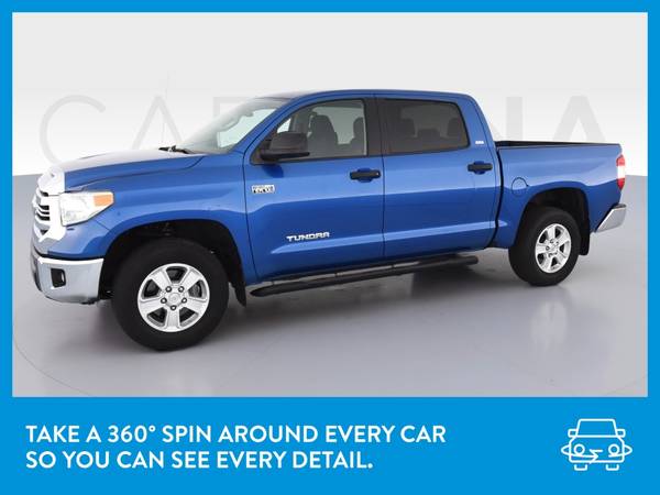 2017 Toyota Tundra CrewMax SR5 Pickup 4D 5 1/2 ft pickup Blue for sale in Appleton, WI – photo 3