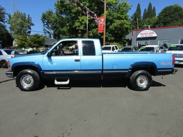 1995 Chevrolet C/K 2500 HD Ext Cab 4X4 *BLUE* DIESEL 6.5 TURBO WOW... for sale in Milwaukie, OR – photo 10