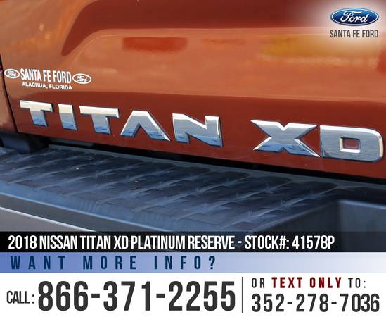 2018 NISSAN TITAN XD PLATINUM RESERVE Leather Seats, Diesel for sale in Alachua, FL – photo 9