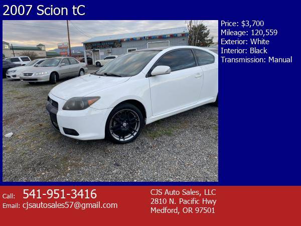 2007 Scion tC white - cars & trucks - by dealer - vehicle automotive... for sale in Medford, OR – photo 2