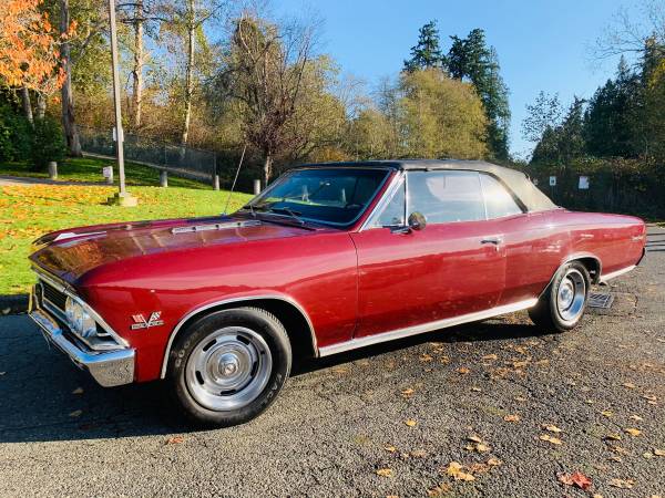 1966 Chevy Chevelle convertible for speed - cars & trucks - by owner... for sale in Lynnwood, CA – photo 4