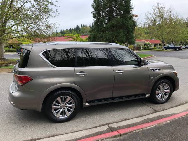 2016 Infiniti QX80 4WD - Clean title, Low Miles, Loaded, Third Row for sale in Kirkland, WA – photo 4