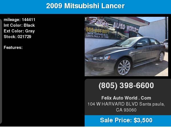 2009 Mitsubishi Lancer 4dr Sdn Man GTS *Ltd Avail* for sale in Santa Paula, CA – photo 8
