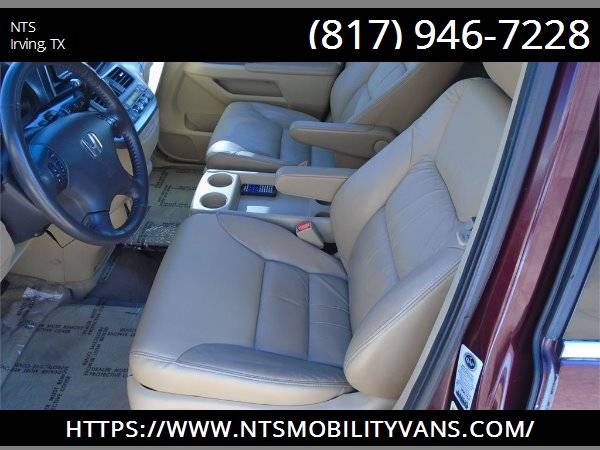 LEATHER 2010 HONDA ODYSSEY MOBILITY HANDICAPPED WHEELCHAIR RAMP VAN for sale in irving, TX – photo 13