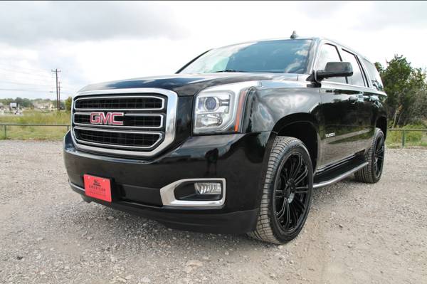 2017 GMC YUKON SLT 4X4 - LOADED - 22s - BLK ON BLK - NAV - LOW... for sale in Liberty Hill, IN – photo 2
