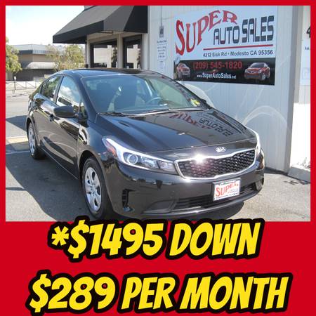 *$1495 Down *$289 Per Month on this 2018 Kia Forte LX Gas Sipper for sale in Modesto, CA