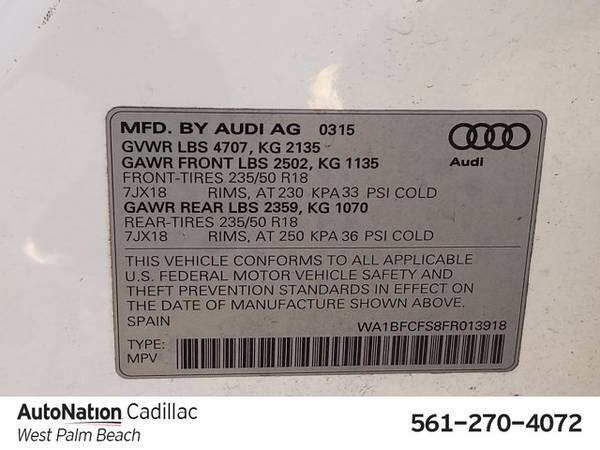 2015 Audi Q3 2.0T Premium Plus SKU:FR013918 SUV - cars & trucks - by... for sale in West Palm Beach, FL – photo 17