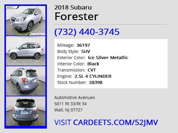 2018 Subaru Forester, Ice Silver Metallic - - by for sale in Wall, NJ – photo 22