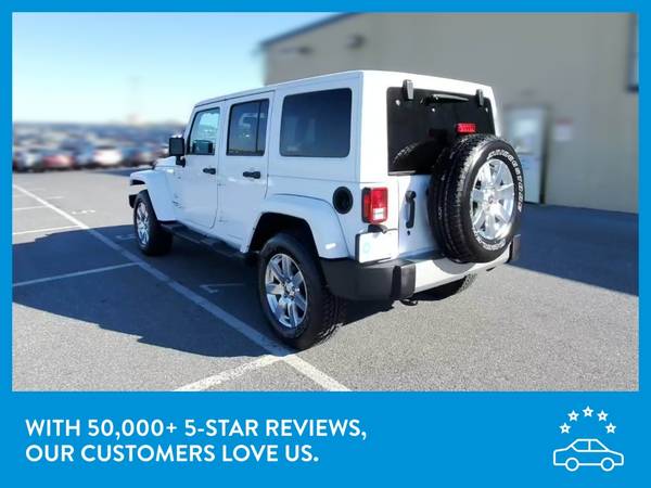 2017 Jeep Wrangler Unlimited Sahara Sport Utility 4D suv White for sale in Revere, MA – photo 6